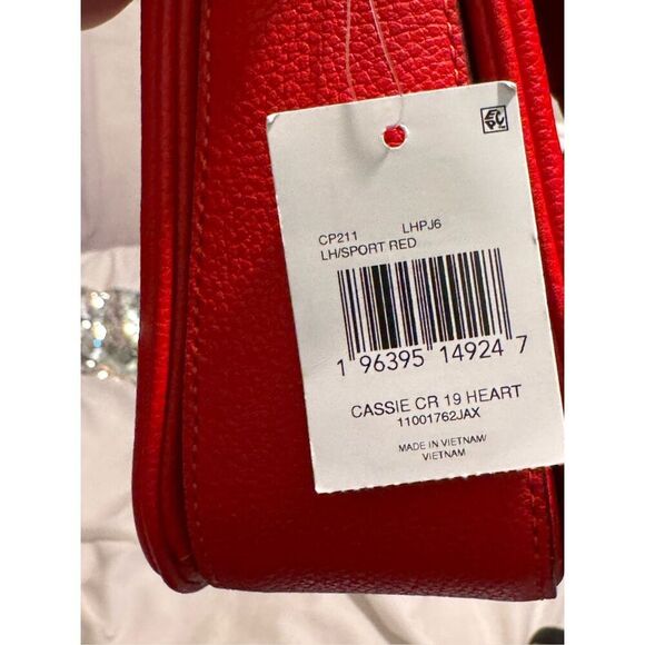 COACH | cassie cherry nwt red crossbody/shoulder bag/purse pocketbook handbag - Picture 13 of 16